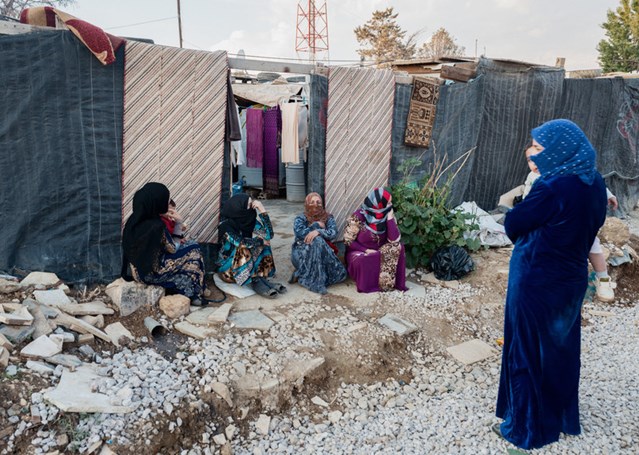 Syrian refugee women in the Beka'a Valley, November 2015. © Giles Clarke/Getty Images Reportage