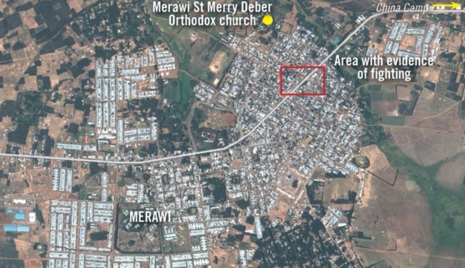 aerial image of Merawi by Planet Labs Inc